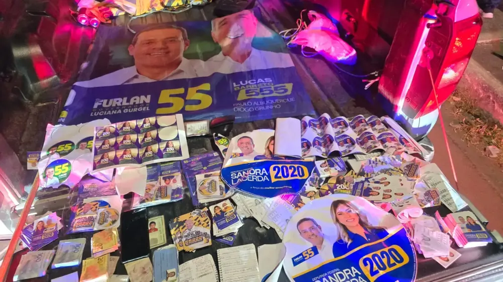 Operação flagra distribuição de dinheiro na madrugada da eleição e prende dois homens em Santana
