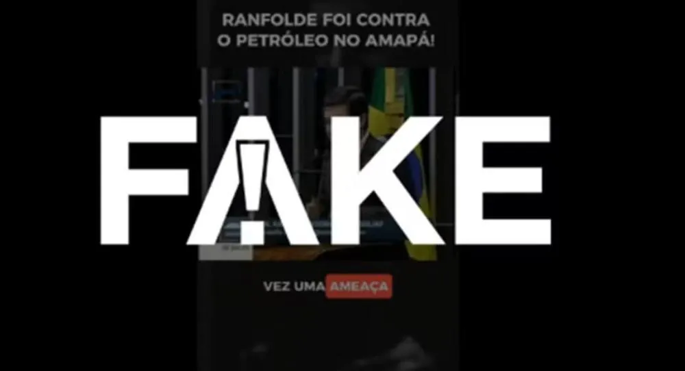 Vídeo que mostra Randolfe Rodrigues contra exploração de petróleo no Amapá é falso